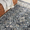 Nourison American Manor AMR01 Blue/Ivory Area Rug by Kathy Ireland Corner Image