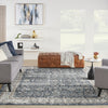 Nourison American Manor AMR01 Blue/Ivory Area Rug by Kathy Ireland Room Image Feature
