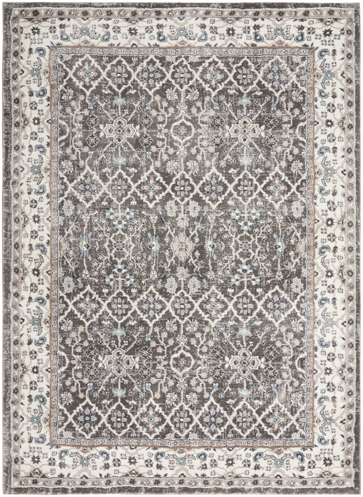 Nourison American Manor AMR01 Grey/Ivory Area Rug by Kathy Ireland main image