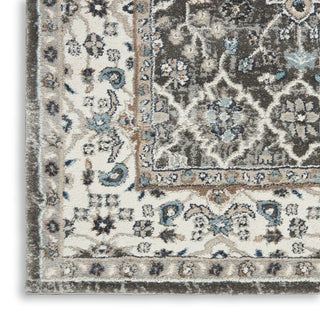Nourison American Manor AMR01 Grey/Ivory Area Rug by Kathy Ireland Texture Image