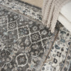 Nourison American Manor AMR01 Grey/Ivory Area Rug by Kathy Ireland Corner Image