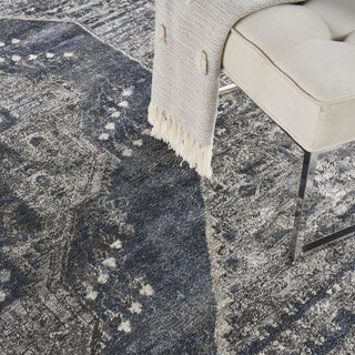 Nourison American Manor AMR02 Blue Area Rug Corner Image