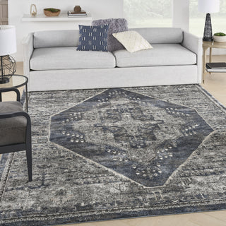 Nourison American Manor AMR02 Blue Area Rug Corner Image