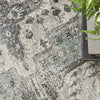 Nourison American Manor AMR02 Grey Area Rug Corner Image