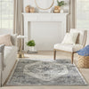 Nourison American Manor AMR02 Grey Area Rug Room Image Feature