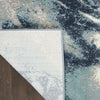 Nourison American Manor AMR03 Blue/Ivory Area Rug by Kathy Ireland Corner Image