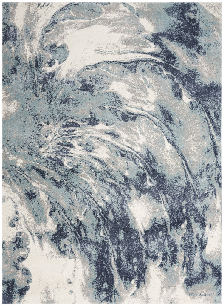 Nourison American Manor AMR03 Blue/Ivory Area Rug by Kathy Ireland main image