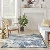 Nourison American Manor AMR03 Blue/Ivory Area Rug by Kathy Ireland Room Image Feature