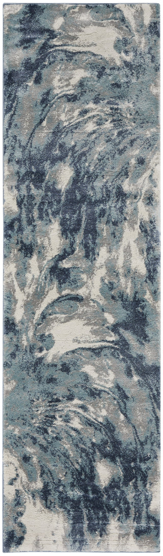 Nourison American Manor AMR03 Blue/Ivory Area Rug by Kathy Ireland Main Image