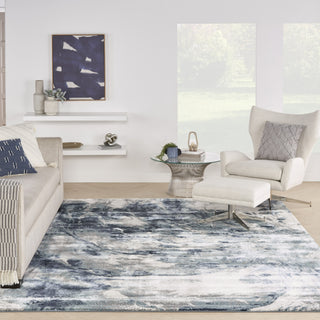 Nourison American Manor AMR03 Blue/Ivory Area Rug by Kathy Ireland Room Image Feature