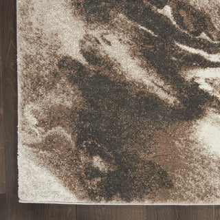 Nourison American Manor AMR03 Iv/Mocha Area Rug by Kathy Ireland Detail Image