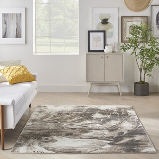 Nourison American Manor AMR03 Iv/Mocha Area Rug by Kathy Ireland Room Image Feature