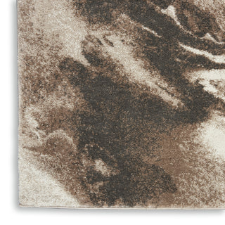Nourison American Manor AMR03 Iv/Mocha Area Rug by Kathy Ireland Texture Image