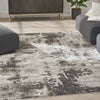 Nourison American Manor AMR04 Iv/Mocha Area Rug by Kathy Ireland Corner Image