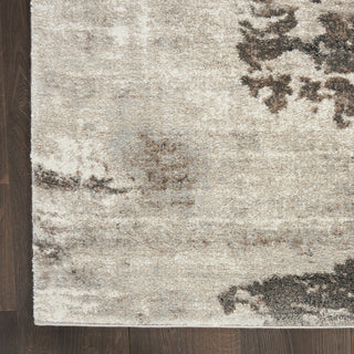 Nourison American Manor AMR04 Iv/Mocha Area Rug by Kathy Ireland Detail Image