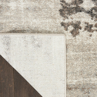 Nourison American Manor AMR04 Iv/Mocha Area Rug by Kathy Ireland Corner Image