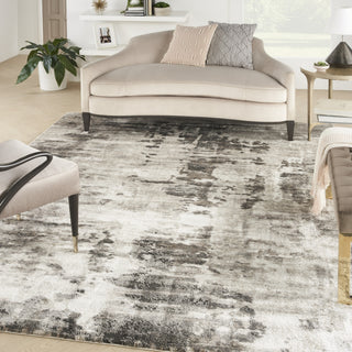 Nourison American Manor AMR04 Iv/Mocha Area Rug by Kathy Ireland Corner Image