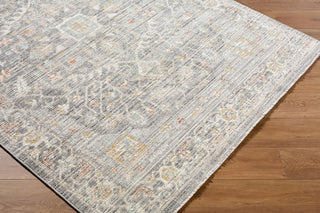 Livabliss Amir AMR-2303 The Prominent Colors In Rug Are: Silver Machine Washable Area Corner Shot