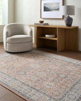 Livabliss Amir AMR-2305 Rust Machine Washable Area Rug Room Scene