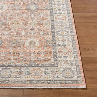 Livabliss Amir AMR-2305 Rust Machine Washable Area Rug Angle