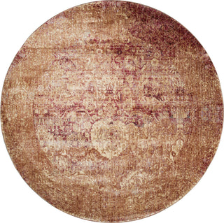 Loloi Anastasia AF-18 Copper / Ivory Area Rug Round Image