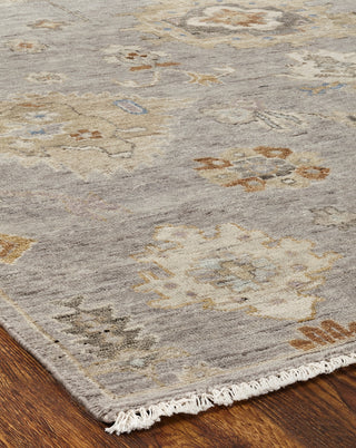 Ancient Boundaries Ancyra ANC-05 Pearl Grey Area Rug Corner Image