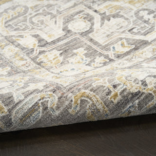 Nourison Antique Fusion ANF01 Ivory Charcoal Area Rug Detail Image