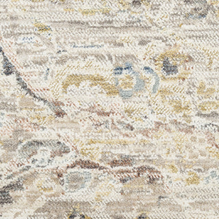 Nourison Antique Fusion ANF03 Light Grey Area Rug Close Up