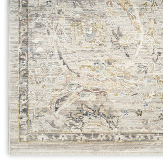 Nourison Antique Fusion ANF03 Light Grey Area Rug Corner Image