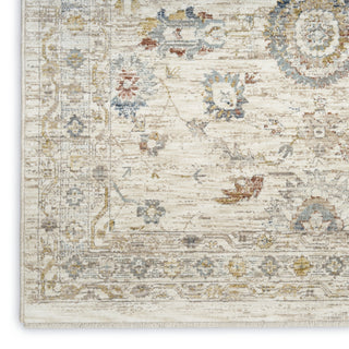 Nourison Antique Fusion ANF04 Ivory Multicolor Area Rug Corner Image