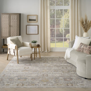 Nourison Antique Fusion ANF05 Grey Area Rug Swatch Image