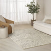 Nourison Pure Angles ANG01 Grey Area Rug by DKNY Corner Image