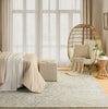 Nourison Pure Angles ANG01 Grey Area Rug by DKNY Swatch Image