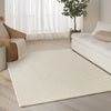 Nourison Pure Angles ANG01 Ivory Area Rug by DKNY Corner Image