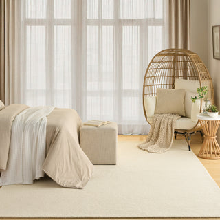 Nourison Pure Angles ANG01 Ivory Area Rug by DKNY Swatch Image
