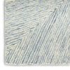 Nourison Pure Angles ANG01 Ivory Blue Area Rug by DKNY Corner Image