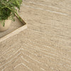Nourison Pure Angles ANG01 Camel Area Rug by DKNY Corner Image