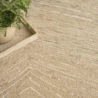 Nourison Pure Angles ANG01 Camel Area Rug by DKNY Corner Image