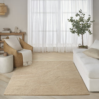 Nourison Pure Angles ANG01 Camel Area Rug by DKNY Room Image Feature