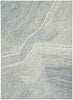 Nourison Pure Angles ANG01 Ivory Blue Area Rug by DKNY main image