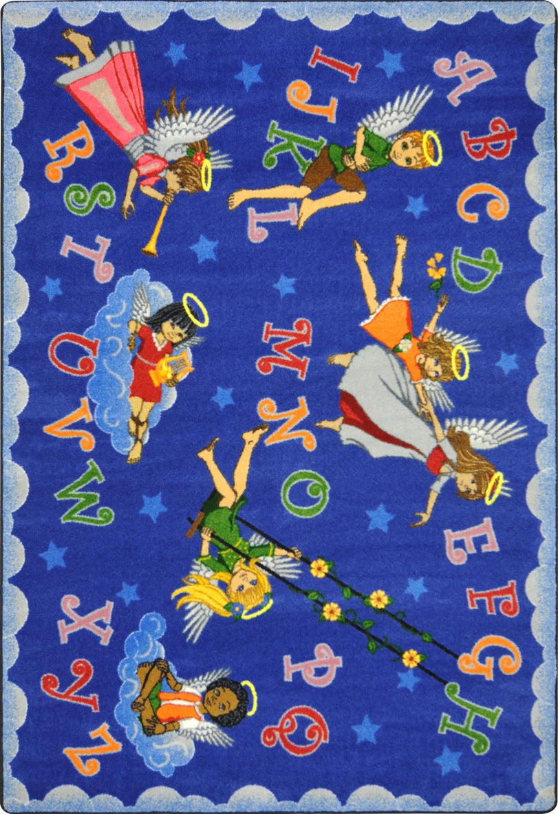 Joy Carpets Kid Essentials Angel Alphabet Multi Area Rug