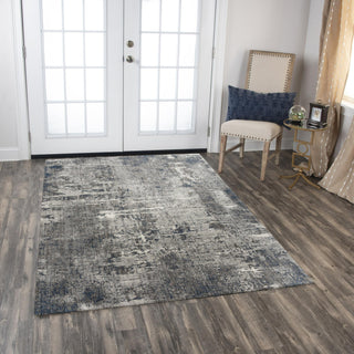 Rizzy Ankara ANK733 Gray/Blue Area Rug Roomscene Image Feature