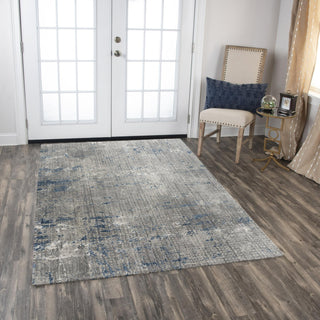 Rizzy Ankara ANK735 Gray/Blue Area Rug Roomscene Image Feature