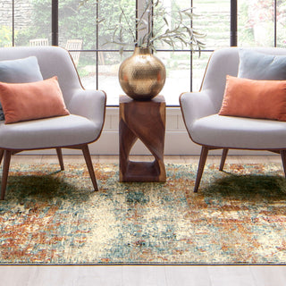 Karastan Marash Ankara Beige Area Rug Lifestyle Image Feature