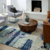 Karastan Paradigm Annora Blue Area Rug Lifestyle Image Feature