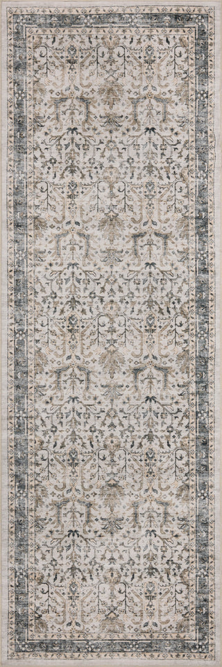 Loloi Anniston ANS-01 Ivory / Stone Machine Washable Area Rug Runner Image