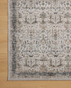 Loloi II Anniston ANS-01 Ivory / Stone Machine Washable Area Rug Corner Image