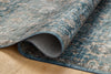 Loloi II Anniston ANS-02 Lagoon / Natural Machine Washable Area Rug Pile Image