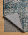 Loloi II Anniston ANS-02 Lagoon / Natural Machine Washable Area Rug Backing Image