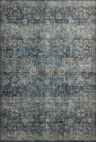 Loloi II Anniston ANS-02 Lagoon / Natural Machine Washable Area Rug main image